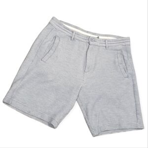 Zara Knit Mens Blue And White Shorts Size Large